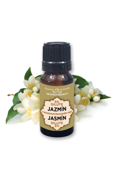 Altevita 5% dilute JAZMÍN v hroznovom oleji 10ml olej kráľovnej