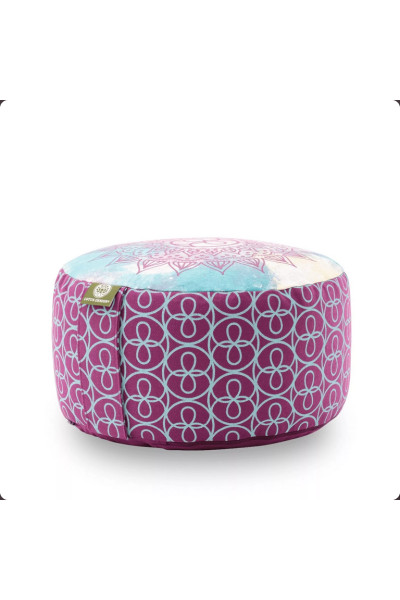 Lotus Design Meditačný vankúš v štýle čakier fialový 1ks