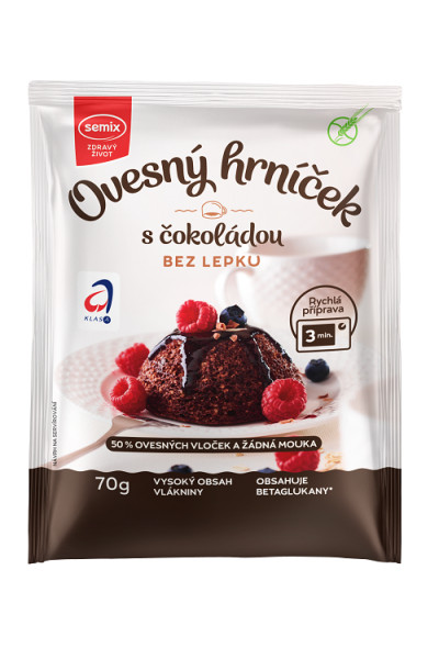 Semix Ovsený hrnček s čokoládou bez lepku 70 g