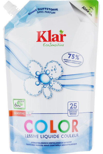 KLAR COLOR tekutý prací prostriedok EKO balenie 1,5 l