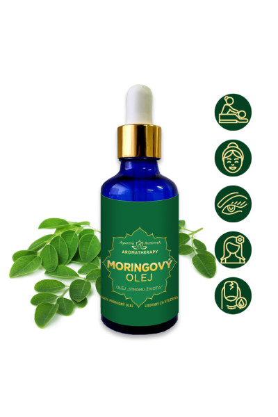 Altevita Moringový olej – Olej „stromu života“ 100% prírodný olej lisovaný za studena 50 ml