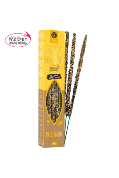 Ecocert Herbio vonné tyčinky Palo Santo 20g