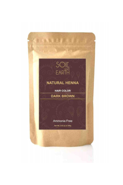 Soil&Earth Exkluzívna indická henna na vlasy tmavohnedá 100g