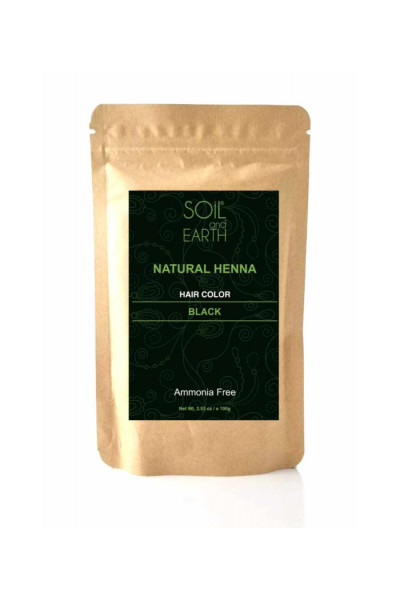 Soil&Earth Exkluzívna indická henna na vlasy ČIERNA 100g