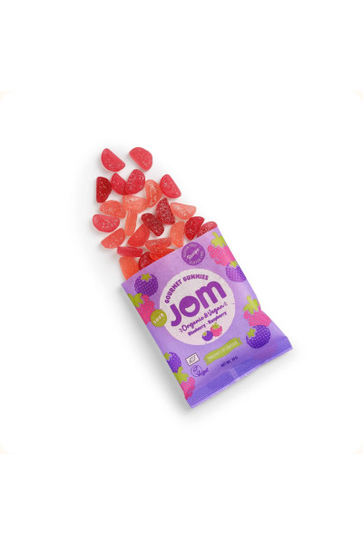 JOM cukríky kyslé BLUEBERRY & RASPBERRY 70g