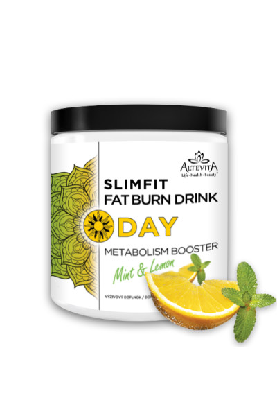 Altevita Slimfit Fatburn Drink Day Mäta a citrón 90g