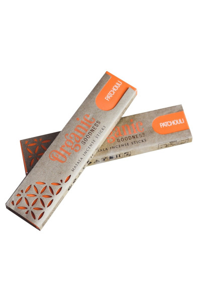 ARÔME Vonné tyčinky Organic Goodness Masala, Patchouli 12ks