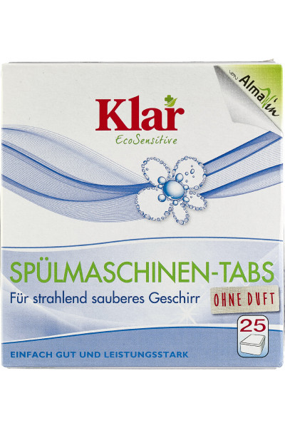 KLAR Tablety do umývačky riadu 25 ks